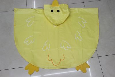 Manufacturers direct sales han shan lovely children's cape raincoat yellow duck