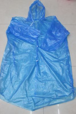 Disposable PE head adult raincoat poncho