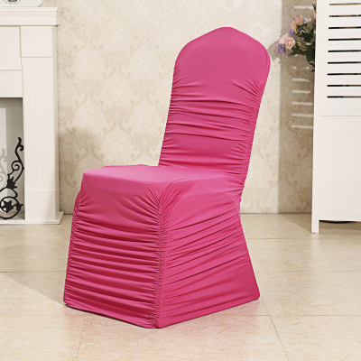 Manufacturers supply ammonia folded elastic spandex Chair cover, polyester chair covers banquet wedding chair covers