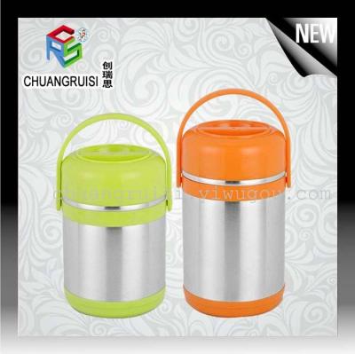Stainless steel lunch box insulated colorful capacity multilayer student thermal lunch box