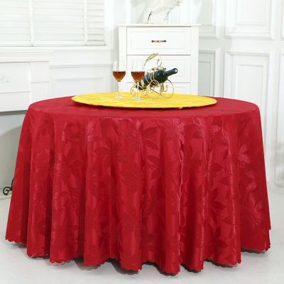 Manufacturer specials boutique hotel/restaurant/Home Starfish flower Jacquard table cloth dimensions can be customized