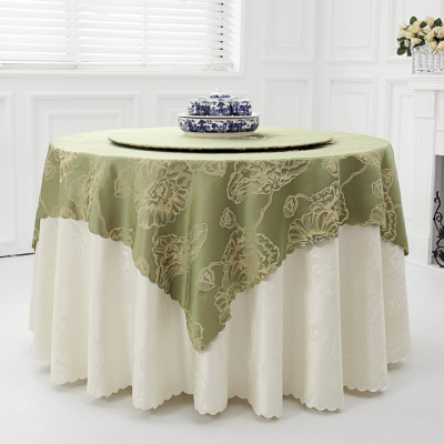 Taobao hot hotel/restaurant/Home Lotus plain weave printed Jacquard tablecloth tablecloth