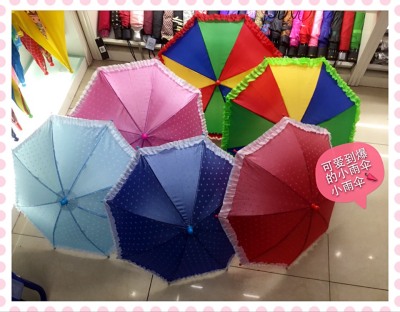 Cute mini toy umbrella to popcorn umbrella dot watermelon Pearl lace lace 30 cm straight umbrella