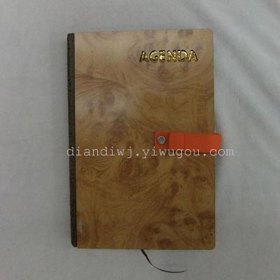 High-end hollowing u wood, Notepad, business promotional gifts can be customized