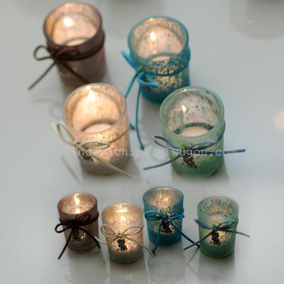 Manufacturers selling glass candle cup simple creative Candlestick ornaments