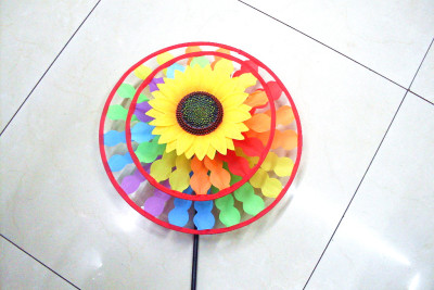 A manufacturer supply sequins sun flower windmill wind wind rotating turntable
