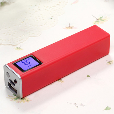 New lipstick mobile power LCD digital display with hand light.