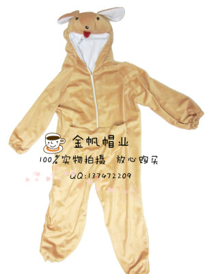 Export to Europe and the United States cartoon animation stage costumes for children in the costume of the super soft hooded kangaroo.