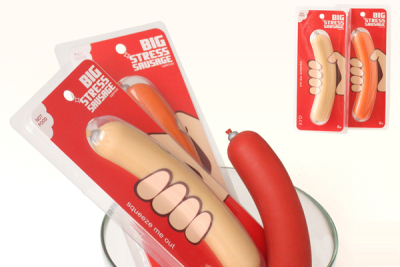 Creative sausage joke gift squeeze stretch vent stress
