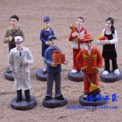 Wholesale sand table character handicraft courtyard box therapy essential character Courier the and so on
