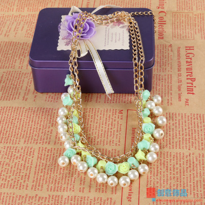 Creative jewelry European and American jewelry Creative pearl necklace clothes accessories