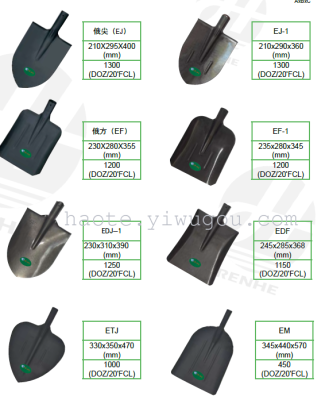 Manufacturers supply popular variety in Africa Middle East shovels