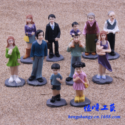 Sand table accessories 10 family mom and dad and other characters