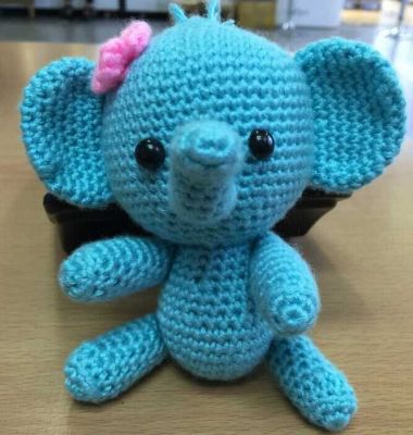 Factory Direct Sales Holiday Gift DIY Crochet Doll Wool Material Package Elephant