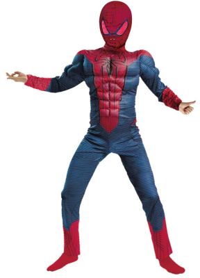 Halloween children's fashion show Avengers muscle spider