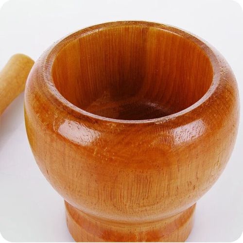 natural bamboo wood household garlic grinder kitchen garlic press garlic grinder tamping jar pepper grinder