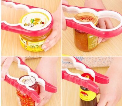 Multifunctional Four-in-One Can Openers Household Can Opener Non-Slip Bottle Cap Opener Tin Opener Bottle Opener