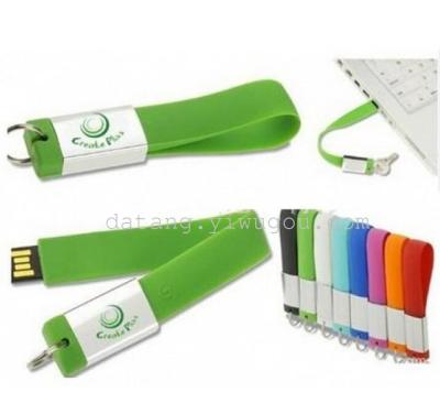 Creative gift new gift u-new silicone silicone phone strap Keychain USB flash drive