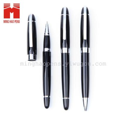 Ming-ho texture ink roller pen metal ballpoint pen business gift stainless steel smooth