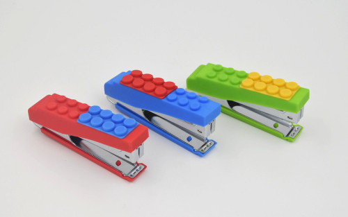 creative lego building blocks silicone stapler diy mini stapler nail puller