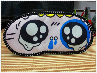 Korean version of the lovely shade fabric eye mask sleep well funny face eye mask ~1007~