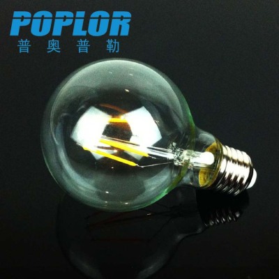 LED / 4/6/8W / filament lamp bulb / G80 / glass / imitation / tungsten lamp 360 degree light / ceramic substrate