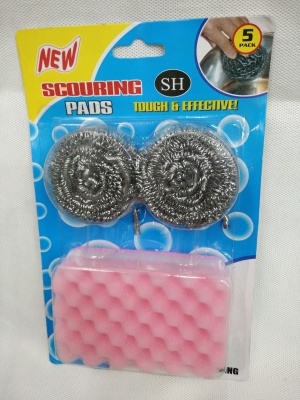 Stainless steel cleaning ball set