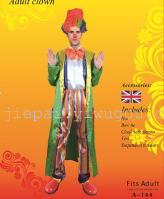 Halloween magic clown new adult theatrical costume