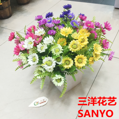 15 plastic flowers Chrysanthemum Chrysanthemum upwards simulation flower artificial flower home furnishings