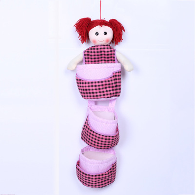 Popular Children Cloth art Hanging bag Doll Toys Cloth Crafts Rural style baby Home