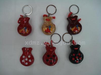 Serving Spain castanets keychain