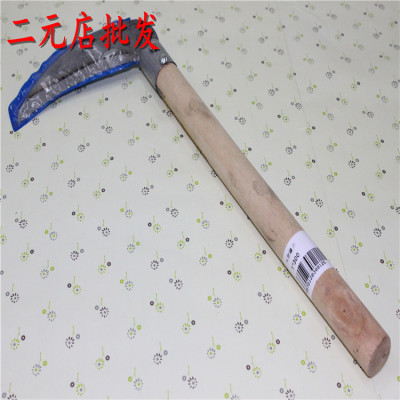 Wooden farm Scythe sickle factory direct wholesale lawn mowers cut dish hardware home sickle