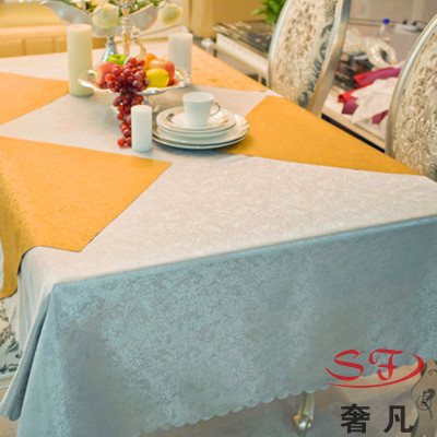 Zheng hao hotel supplies high end jacquard table cloth table cloth