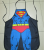 Factory stock denim dye sublimation Superman fun funny apron styles can be customized to samples