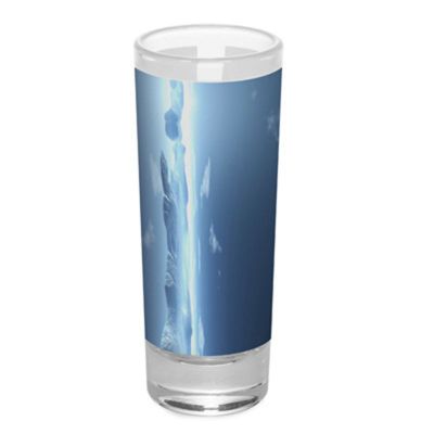 Factory direct 5oz thermal transfer coating glass glass with white paper cups