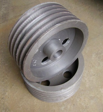 Stamping belt pully aluminum pulley cone  type fan shaft disc