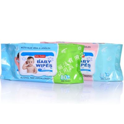 Manufacturer direct selling 80 pieces of baby wipes cover baby cleaning wipes care wipes