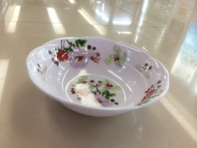 Qing Yuan melamine products factory large inventory 8 inch lace melamine melamine bowl bowl