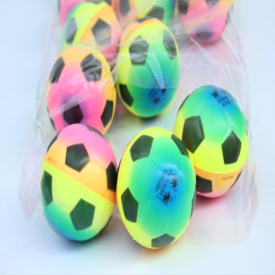 Genuine PU sponge ball rainbow football ball children's toy ball pressure relief ball