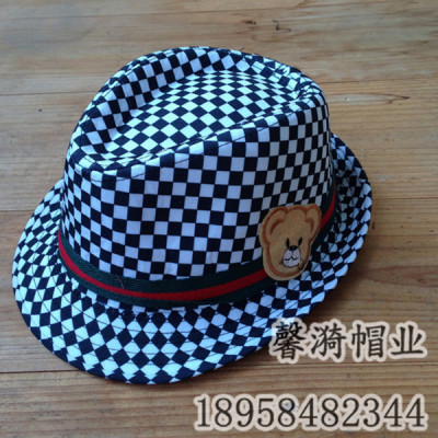 The lattice of classic jazz hat bonnet children small hat hat wholesale