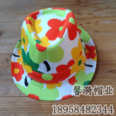 Idyllic small wind flower Beanie Hat flower Korean Jazz Cap Hat
