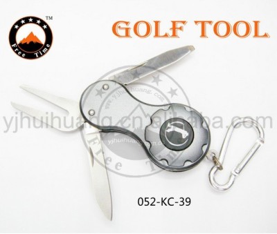 Alloy golf key business gifts tool ball fork golf fork golf accessories