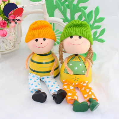 Flower Couple Wedding Decoration Doll Small Ornaments Decoration Shaking Head Doll By05