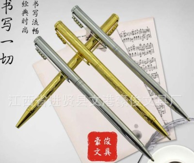 Factory Hot Selling High-End Gift Ballpoint Pen Two-Color Ballpoint Pen Metal Ball Point Pen
