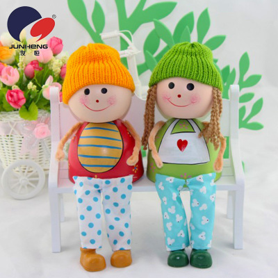 Flower Couple Wedding Decoration Doll Small Ornaments Decoration Shaking Head Doll By04