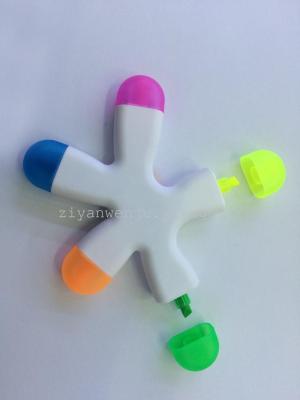 All kinds of fluorescent pen, plastic advertising printed gift pen