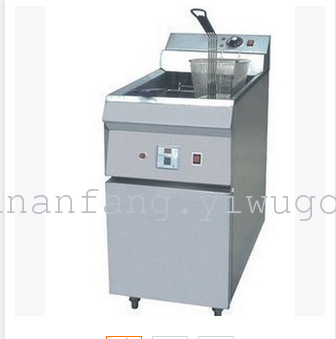 The new Guangdong AP-26 floor type single cylinder double sieve electric fryer stainless steel frying pan