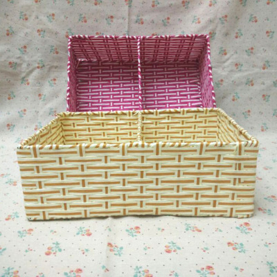 Creative gift storage boxes Korean paper series desktop consolidation box storage baskets