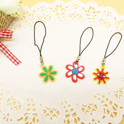 Amy MM essential PVC soft glue mobile phone pendant cartoon flowers