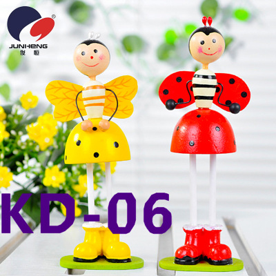 Crafts Wooden Doll Hanging Feet Doll Festive Gift Creative Gift Kd06
